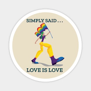 Simply Said . . . Love Is Love Magnet